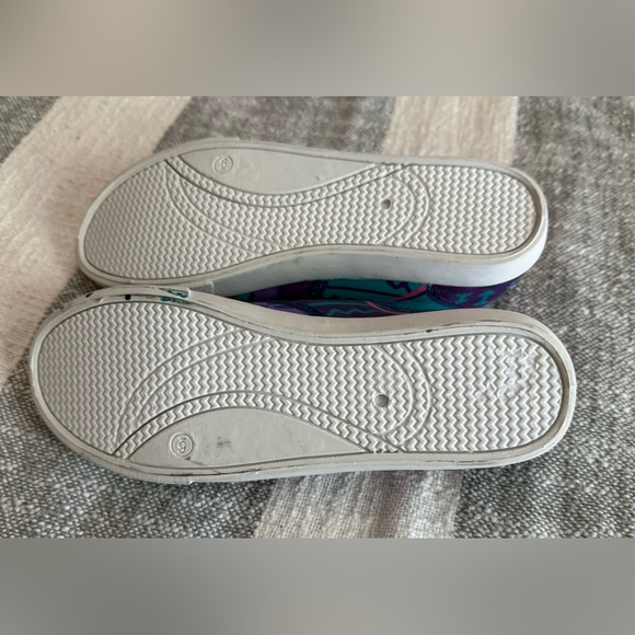 Hand Painted Women SZ 6 Art to Wear Colorful Lace Up Sneakers One of a Kind New - Picture 10 of 10